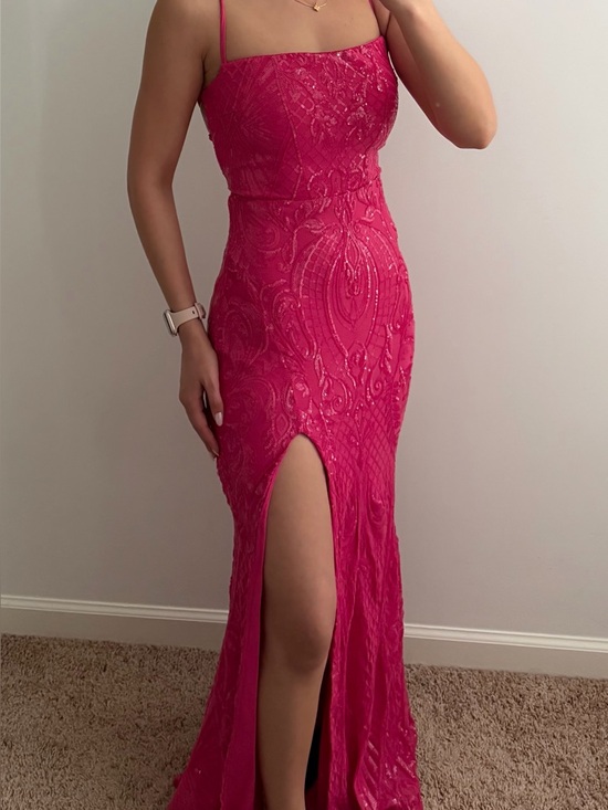 Windsor Dresses & Skirts - Windsor Hot Pink Rowena Sequin Mermaid Dress